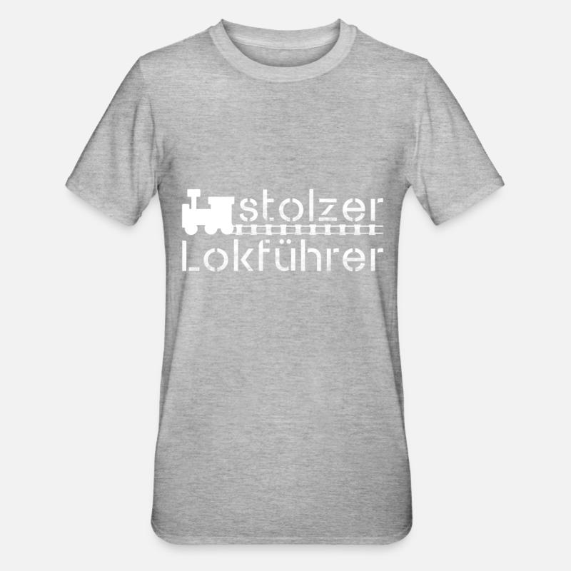 A proud engine driver - Unisex Polycotton T-Shirt - heather grey