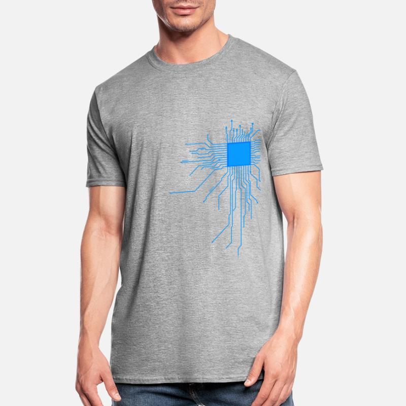 board blue computer pc admin core cpu nerd code Unisex Polycotton T-Shirt