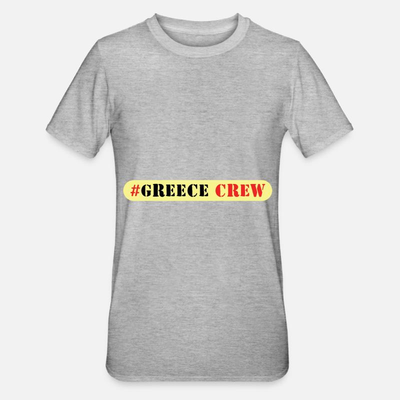 Grèce Équipage - T-shirt polycoton Unisexe - gris chiné