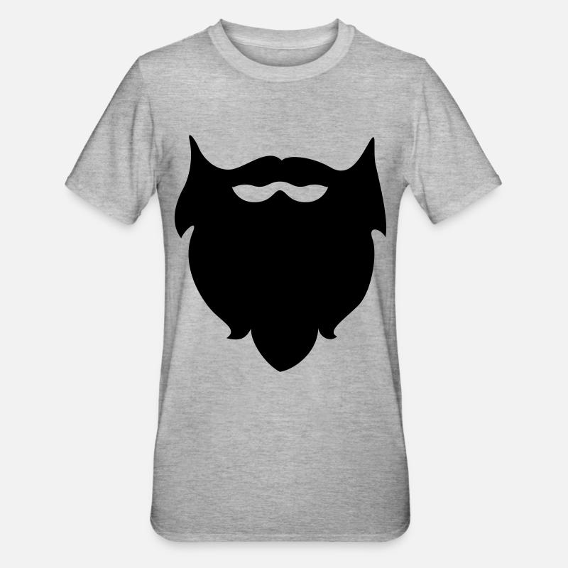 Beard - Beards - Unisex Polycotton T-Shirt - heather grey