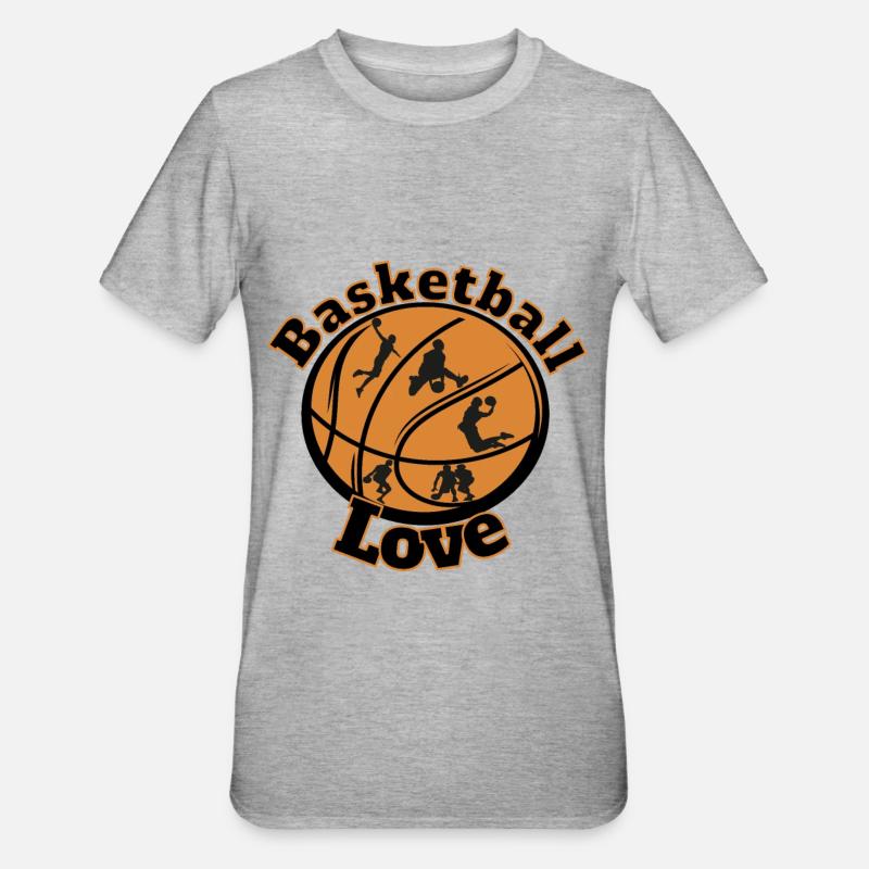 Basketteur basketteur basketteur - T-shirt polycoton Unisexe - gris chiné