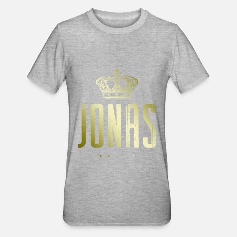 Jonas - T-shirt polycoton Unisexe - gris chiné