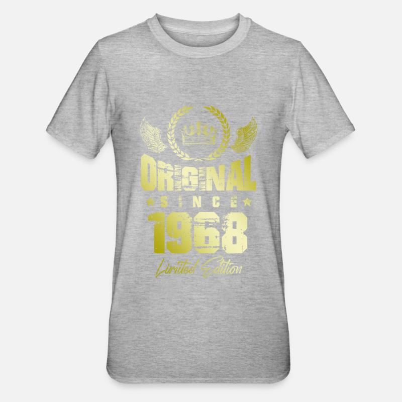 Édition limitée 1968 - T-shirt polycoton Unisexe - gris chiné