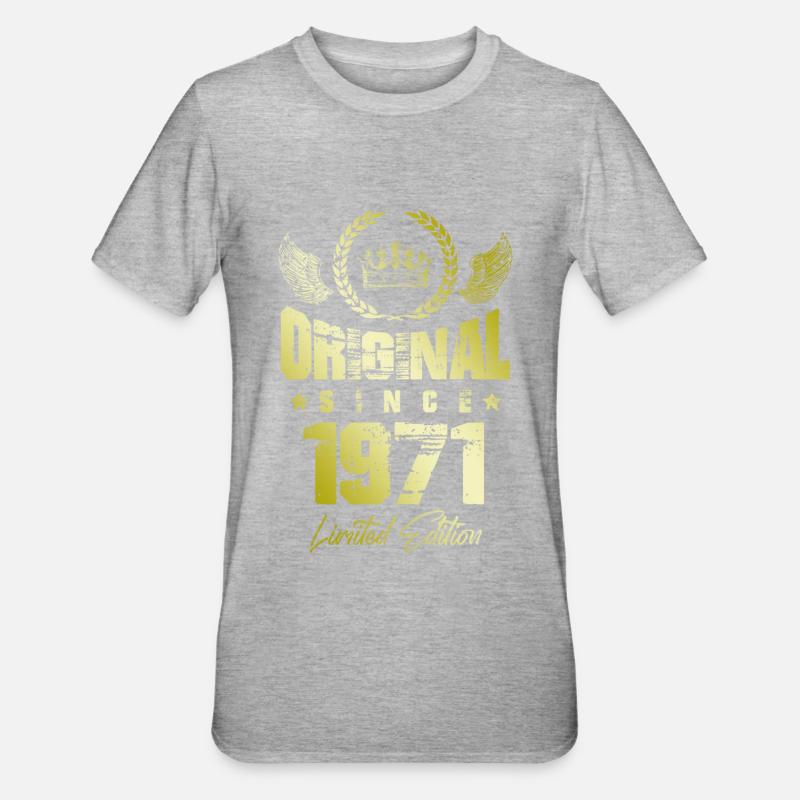 Édition limitée 1971 - T-shirt polycoton Unisexe - gris chiné