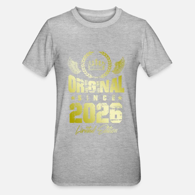 Édition limitée 2026 - T-shirt polycoton Unisexe - gris chiné