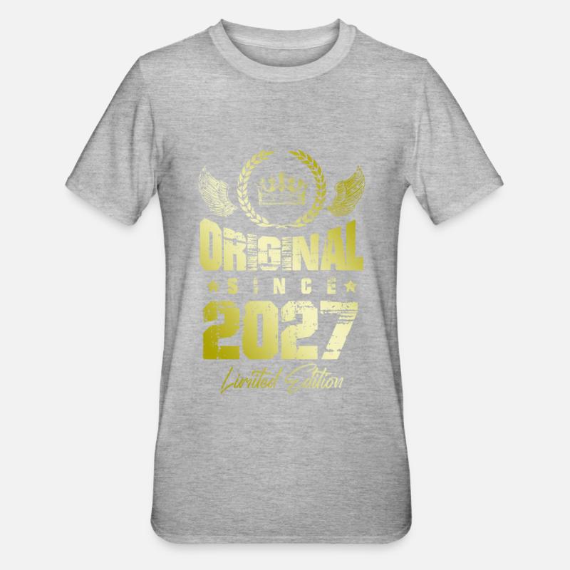 Édition limitée 2027 - T-shirt polycoton Unisexe - gris chiné