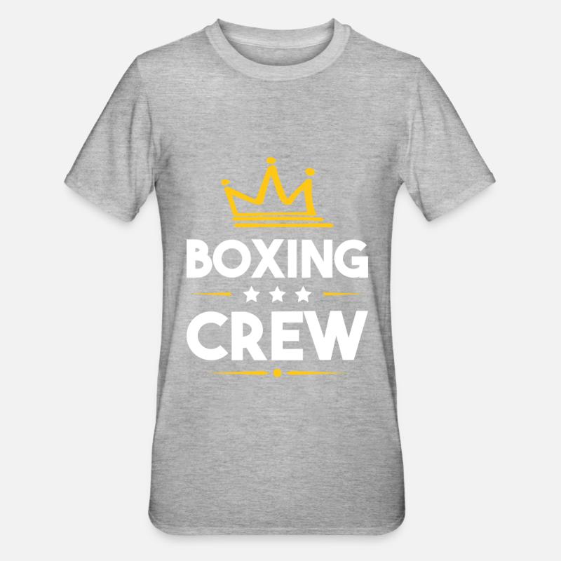 Équipe de boxe - T-shirt polycoton Unisexe - gris chiné