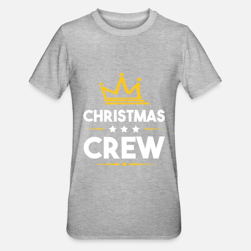 Équipage de Noël - T-shirt polycoton Unisexe - gris chiné