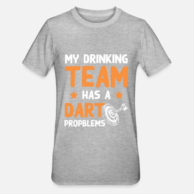 Équipe de fléchettes - T-shirt polycoton Unisexe - gris chiné