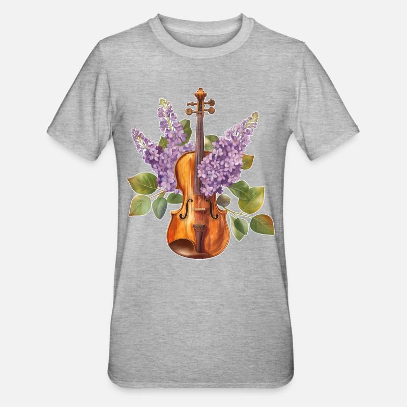 Violon Violon - T-shirt polycoton Unisexe - gris chiné