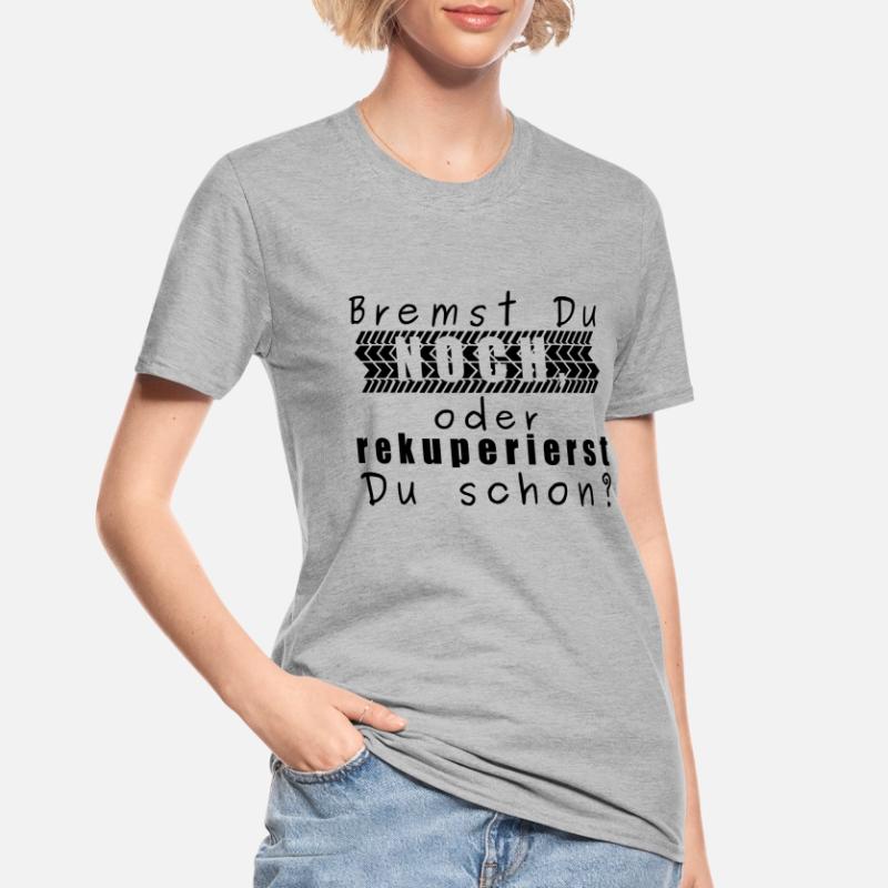 E Auto Bremst Du noch oder rekuperierst du schon? Unisex Polycotton T-Shirt