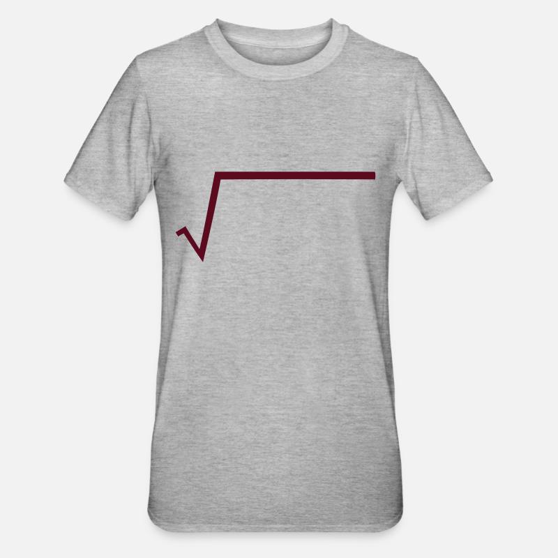Math - Root - Radical - Unisex Polycotton T-Shirt - heather grey