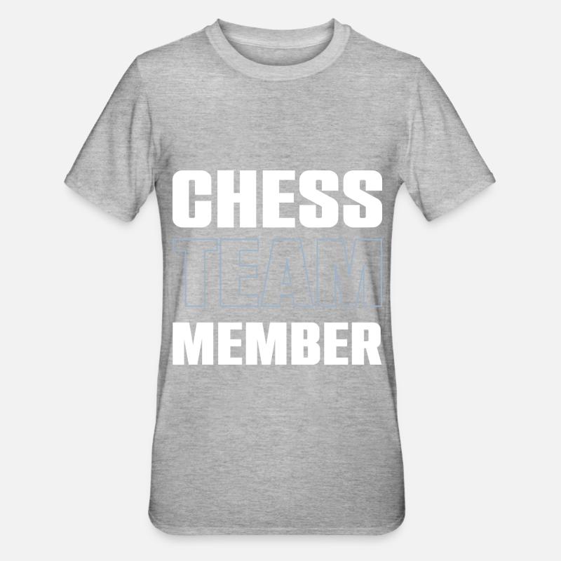 Chess Team - Unisex Polycotton T-Shirt - heather grey