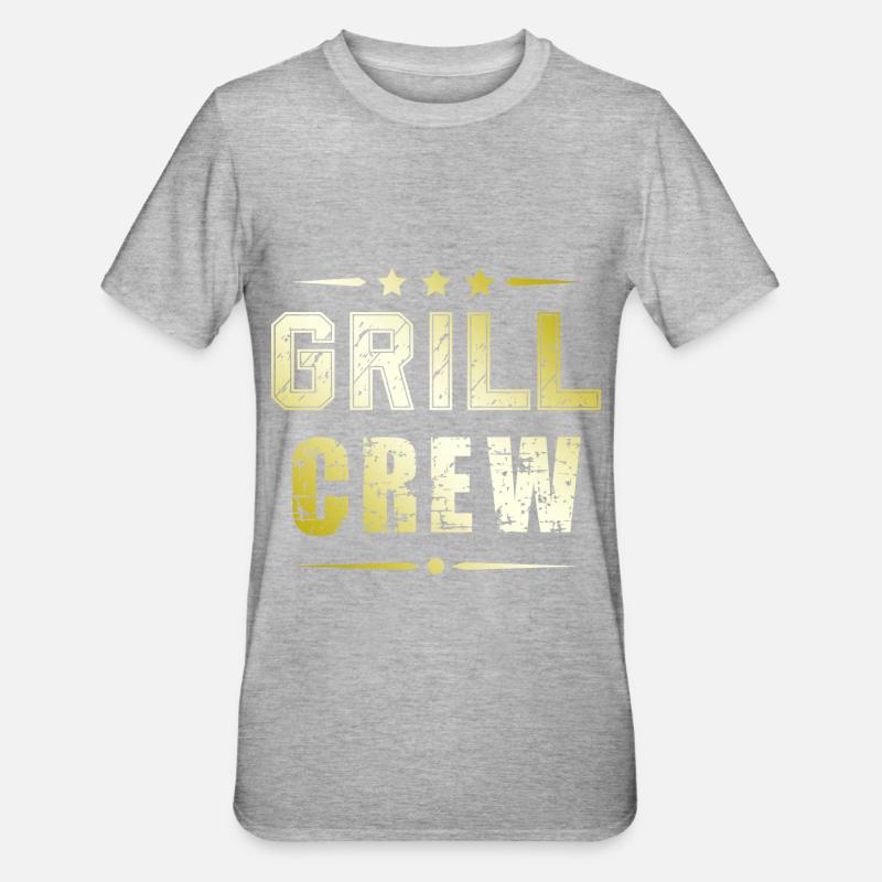 Équipage de grillades - T-shirt polycoton Unisexe - gris chiné