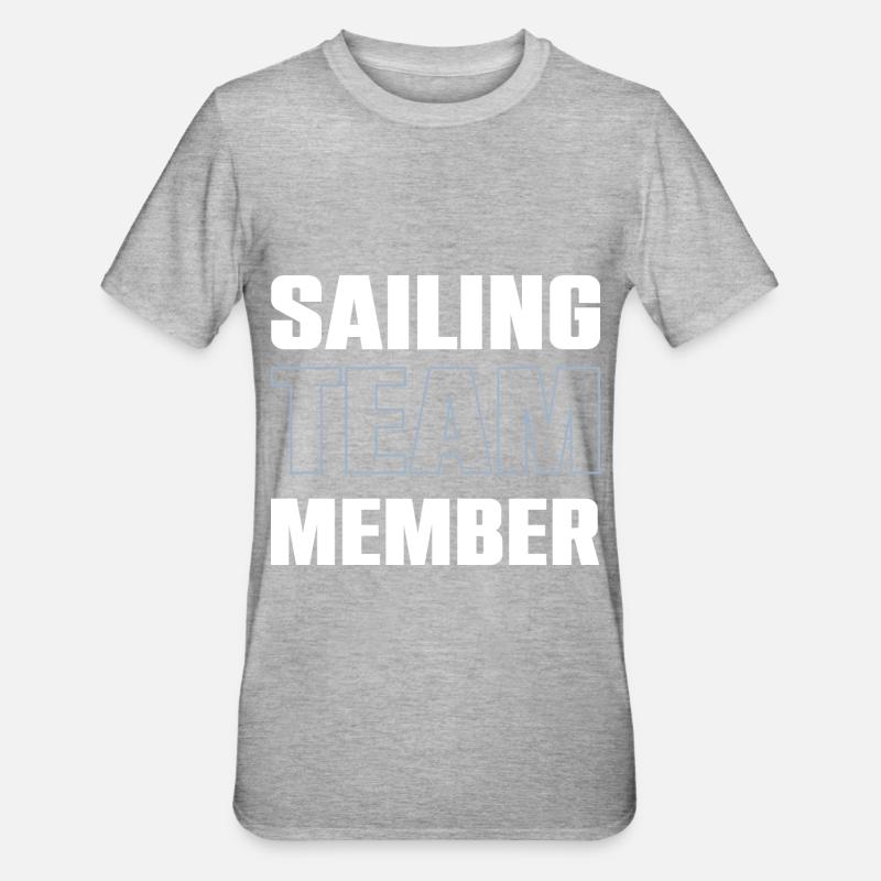 Équipe de voile - T-shirt polycoton Unisexe - gris chiné
