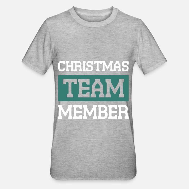 Équipe de Noël - T-shirt polycoton Unisexe - gris chiné