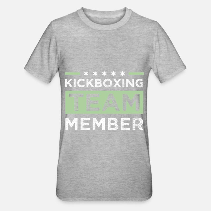 Équipe de kickboxing - T-shirt polycoton Unisexe - gris chiné