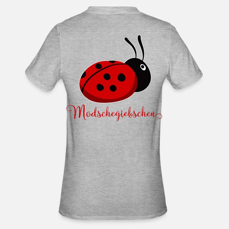 Modschegiebchen Ladybug Saxon Gift Idea - Unisex Polycotton T-Shirt - heather grey