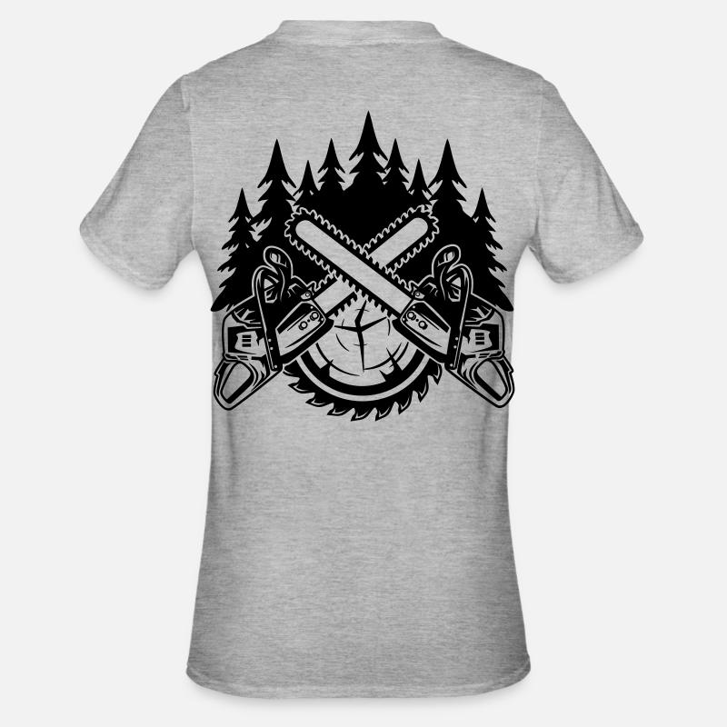 Chainsaws - Unisex Polycotton T-Shirt - heather grey