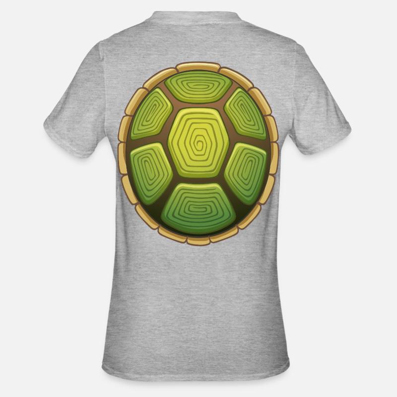 Ich bin langsam wie eine Schildkröte! - Unisex Polycotton T-Shirt - Grau meliert