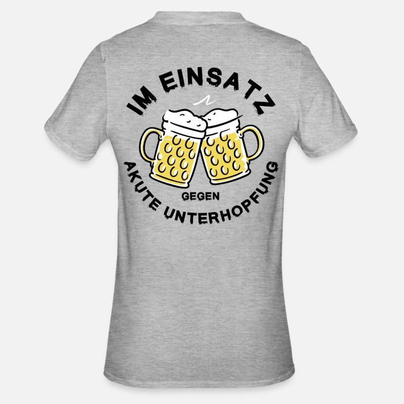 Underhopping Deployment – Regulars' Table Beer Saying - Unisex Polycotton T-Shirt - heather grey