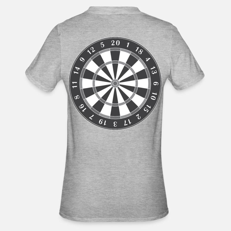 cible - T-shirt polycoton Unisexe - gris chiné