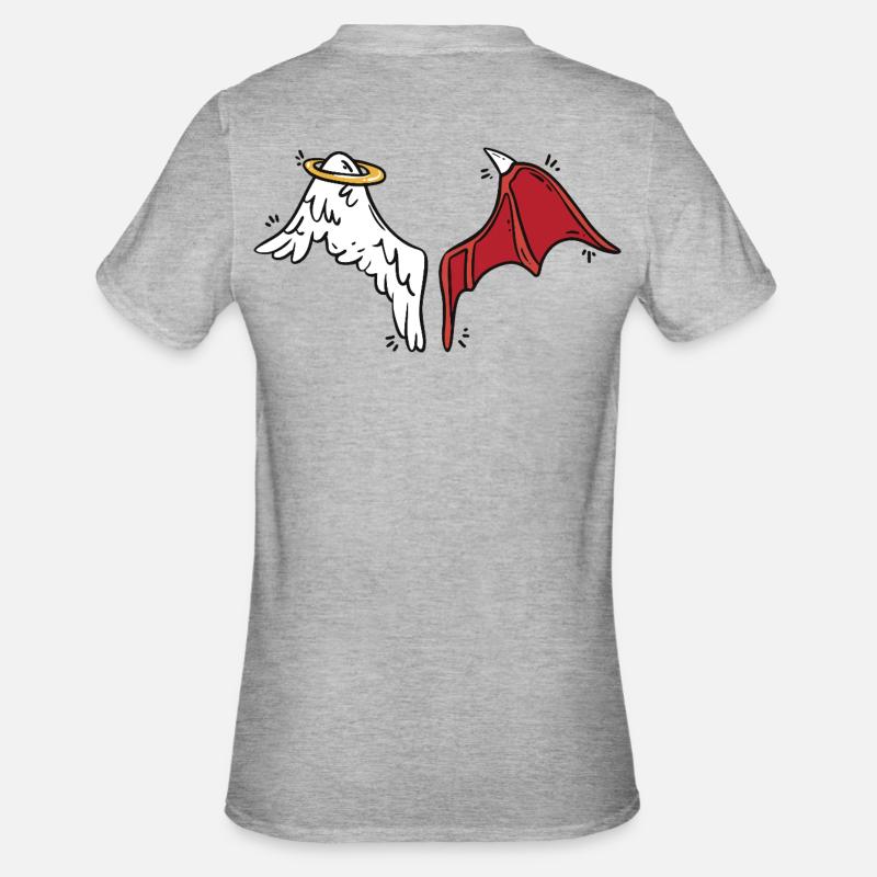 Angeli e Diavoli - Maglietta unisex, mix cotone e poliestere - grigio melange