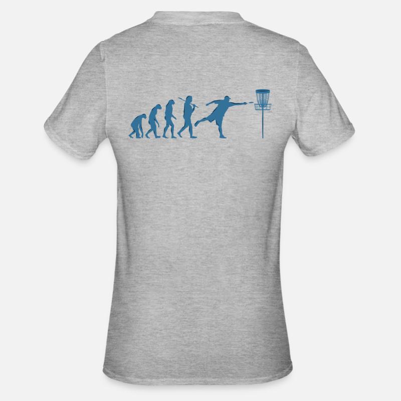Disc Golf Evolution - T-shirt polycoton Unisexe - gris chiné