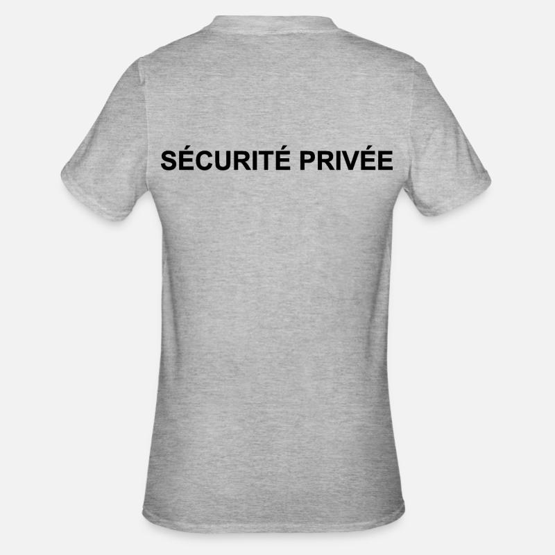 Private Sicherheit | Wachmann - Unisex Polycotton T-Shirt - Grau meliert