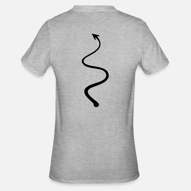 devil tail - Unisex Polycotton T-Shirt - heather grey