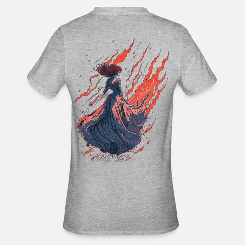 Ghost fau - Unisex Polycotton T-Shirt - heather grey