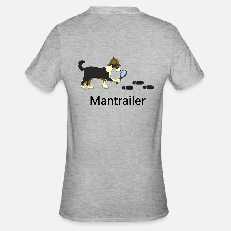 Mantrailing Gingi - Unisex Polycotton T-Shirt - heather grey