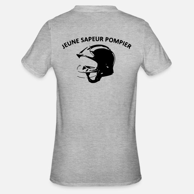 young firefighter - Unisex Polycotton T-Shirt - heather grey