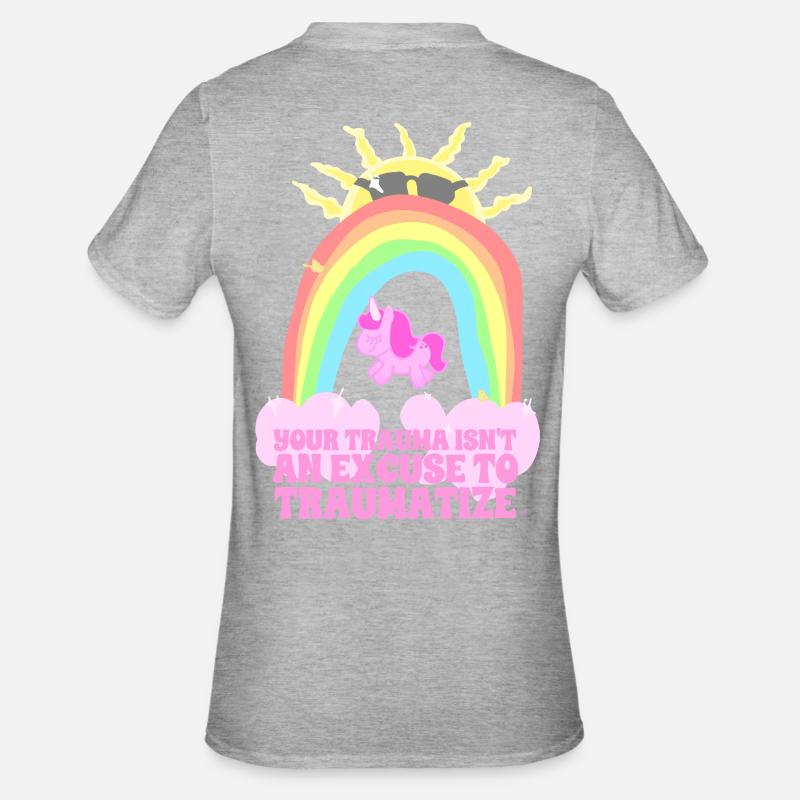 Trauma Traumatizer - T-shirt polycoton Unisexe - gris chiné