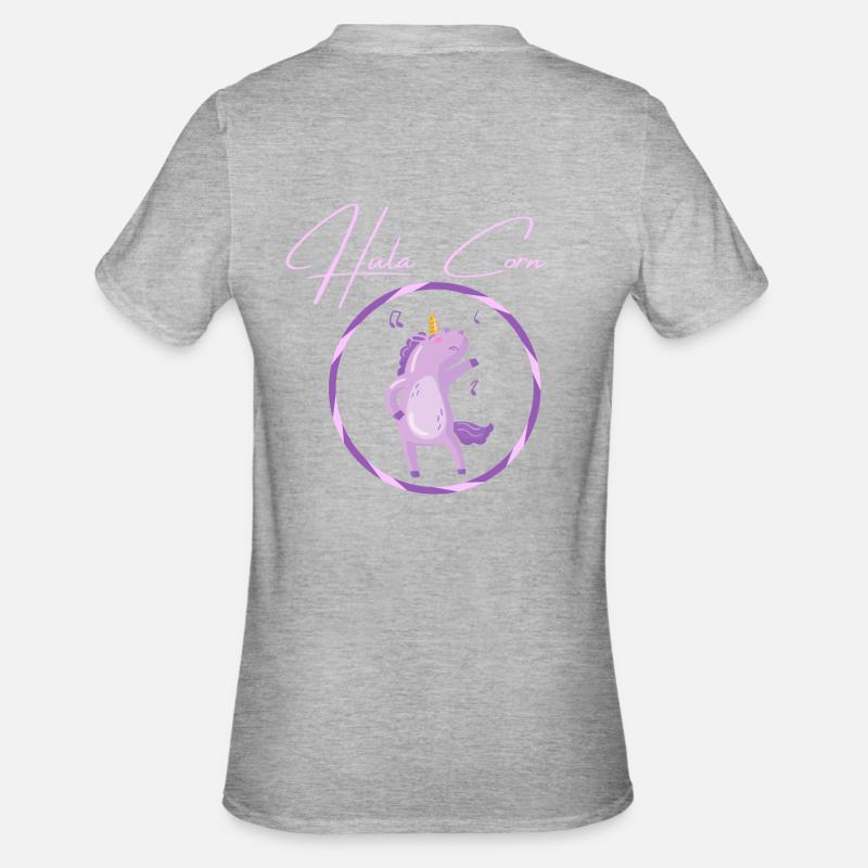 Hula Corn Lila - T-shirt polycoton Unisexe - gris chiné