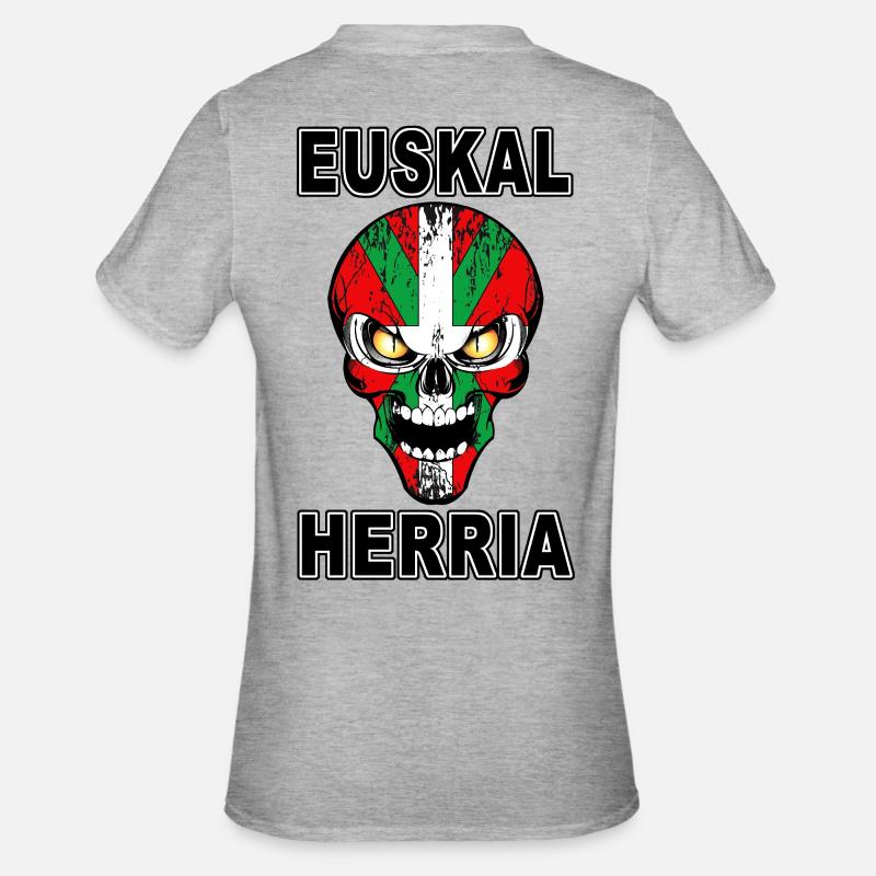 Euskal Herria - Pays Basque 72 - T-shirt polycoton Unisexe - gris chiné