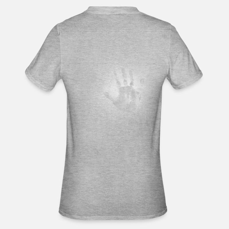 Empreinte de main - T-shirt polycoton Unisexe - gris chiné