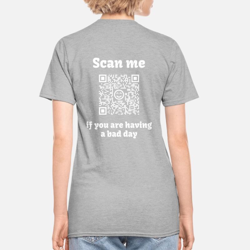 QR-Code mit liebevoller Botschaft Unisex Polycotton T-Shirt