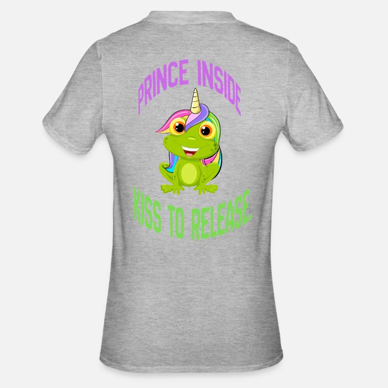 Prince Inside – Kiss to Release - Unisex Polycotton T-Shirt - heather grey
