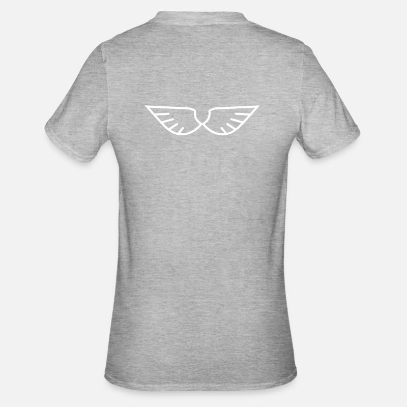 Wings - T-shirt polycoton Unisexe - gris chiné