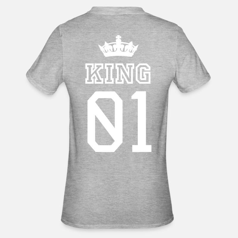 KING - T-shirt polycoton Unisexe - gris chiné