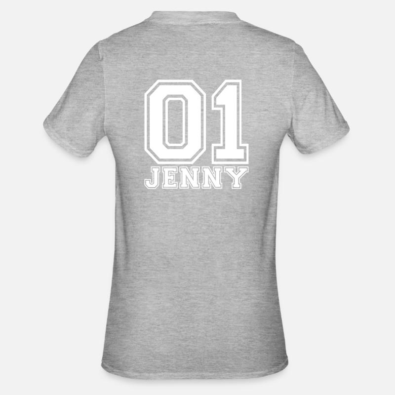 Jenny - Nom - T-shirt polycoton Unisexe - gris chiné