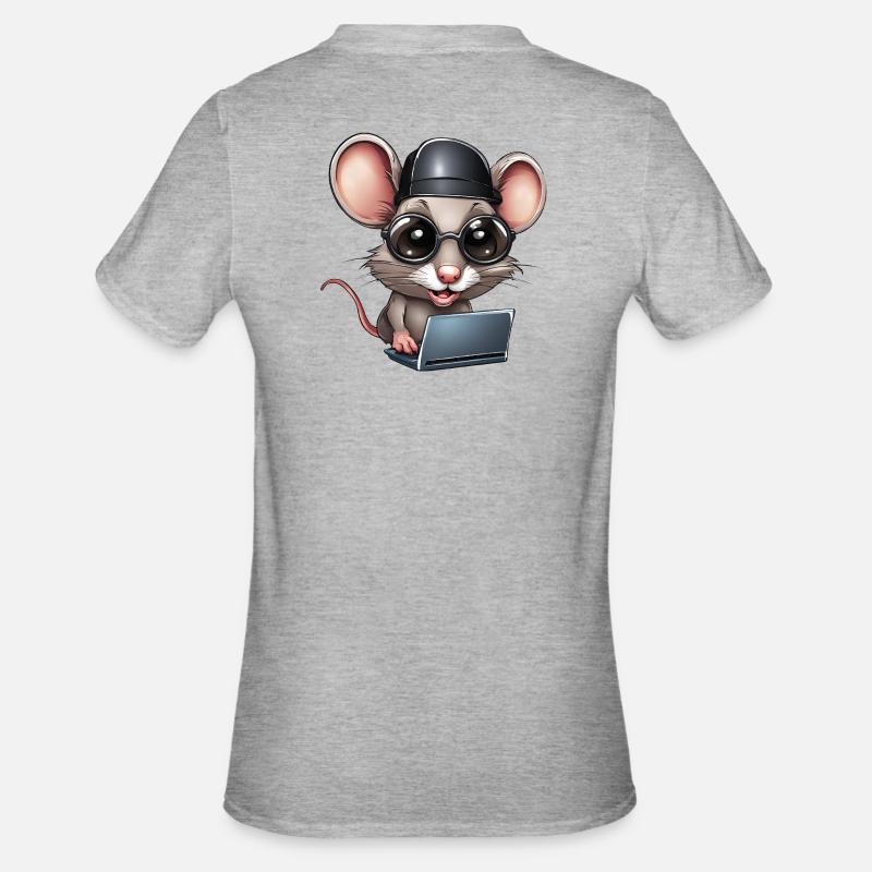 Computer, Informatikfreak, Informatiker - Unisex Polycotton T-Shirt - Grau meliert