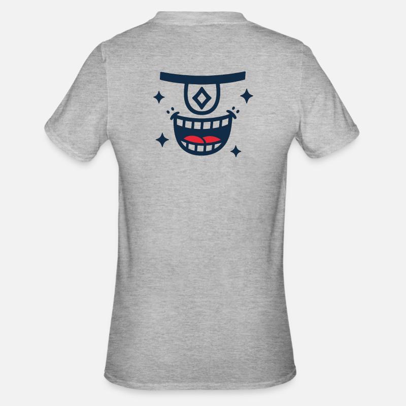 DEEPS DIAMONDS - T-shirt polycoton Unisexe - gris chiné