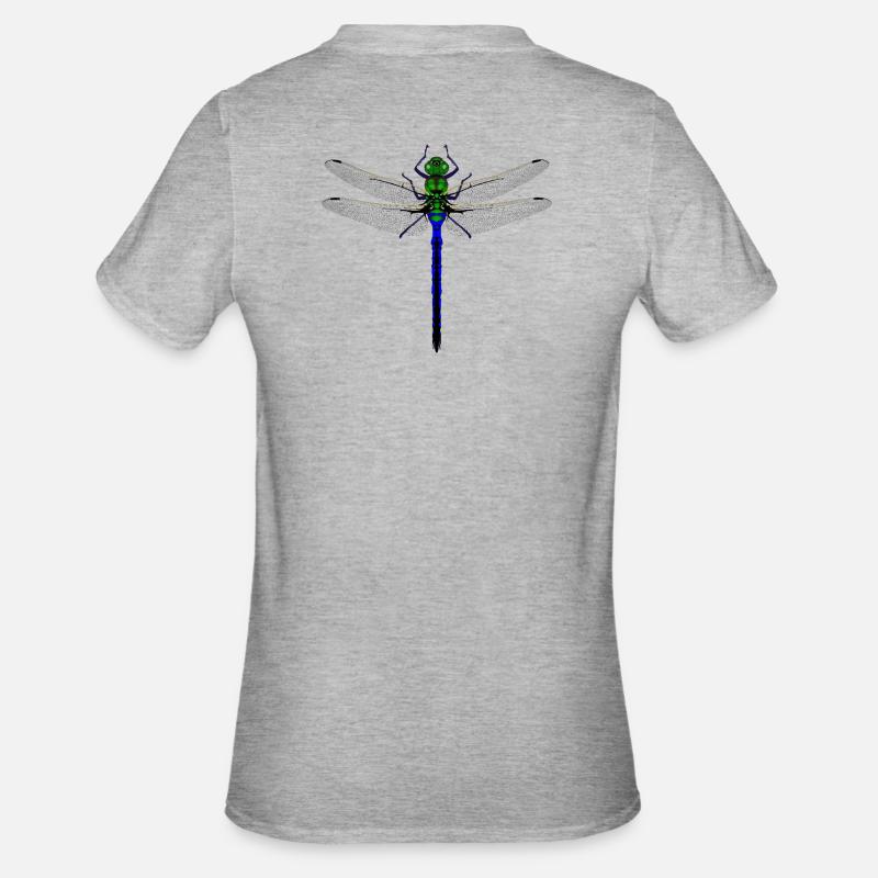 Femme de conception combinée Kybalion Libellule Néon - T-shirt polycoton Unisexe - gris chiné