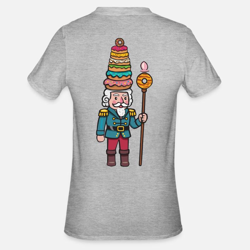 Casse-noisette Donut Cracker - T-shirt polycoton Unisexe - gris chiné
