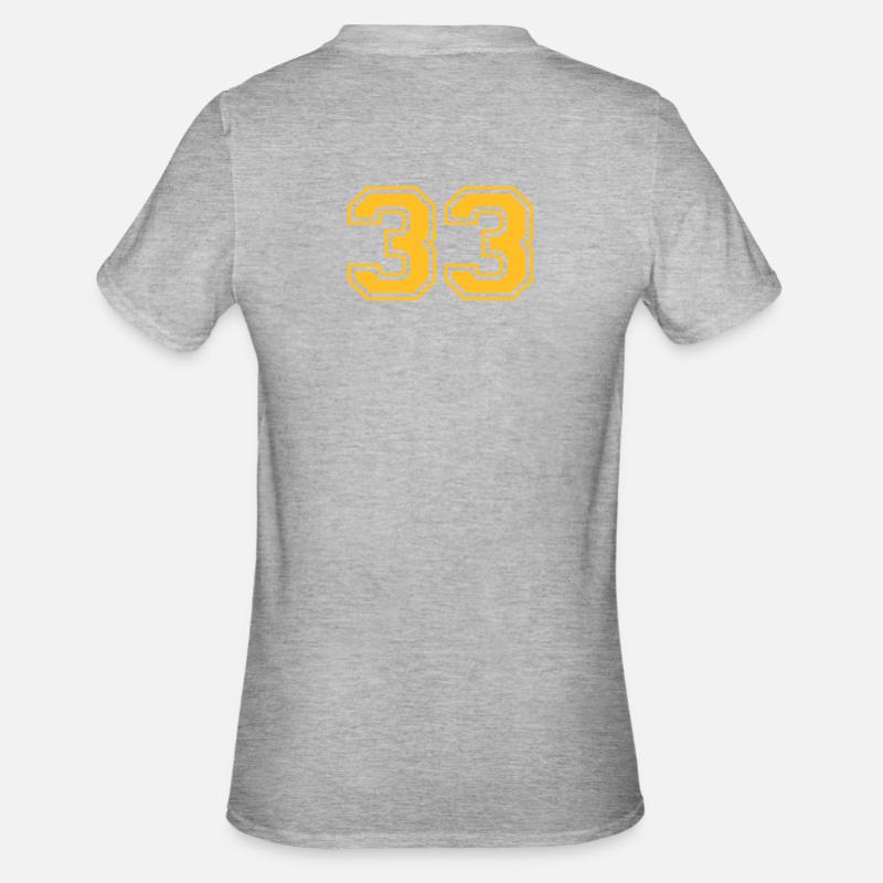 33 - Unisex Polycotton T-Shirt - Grau meliert