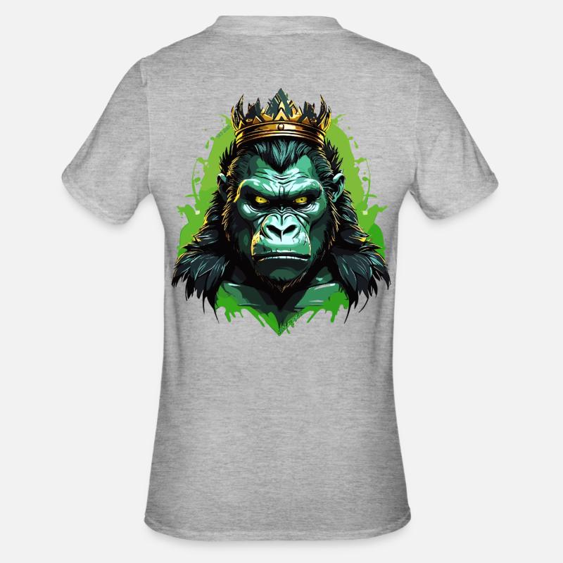 Gorille - T-shirt polycoton Unisexe - gris chiné