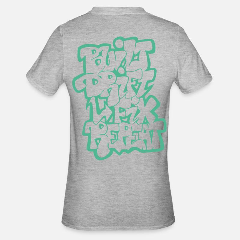 Dérivée construite Fix Répéter 04 - T-shirt polycoton Unisexe - gris chiné