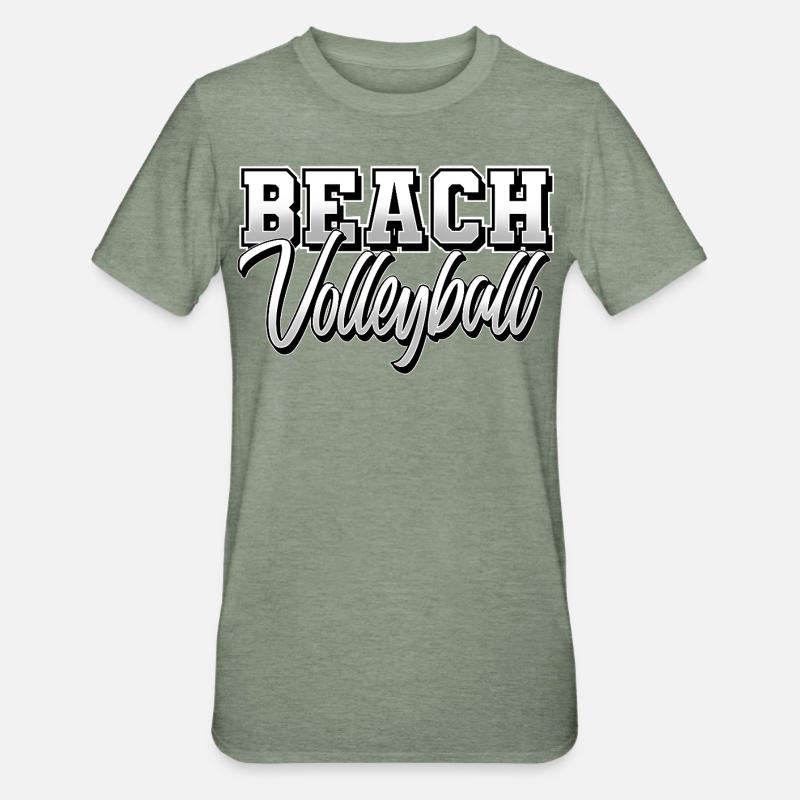 Beach volleyball - Unisex Polycotton T-Shirt - heather military green